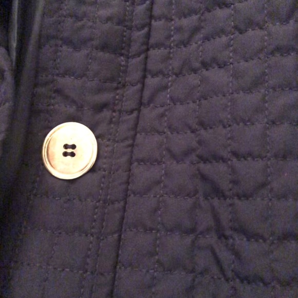 Tara Ryan navy quilted jacket. Gold buttons. 6 - Picture 3 of 7